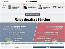 Tablet Screenshot of diariovasco.com