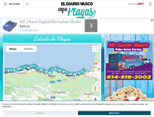 Tablet Screenshot of playas.diariovasco.com