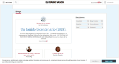 Desktop Screenshot of blogs.diariovasco.com